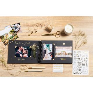 Exacompta Set Scrapbooking mit Fotoalbum 32x22 cm, SCRAP ADDICT  