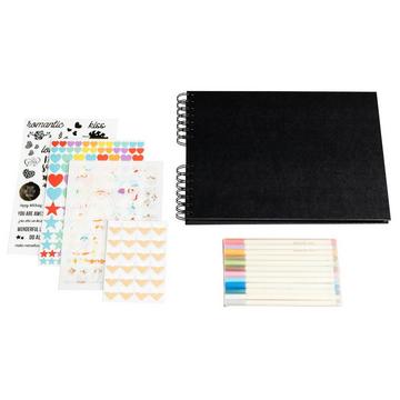 Kit de scrapbooking album 70 pages noires Scrap-Addict