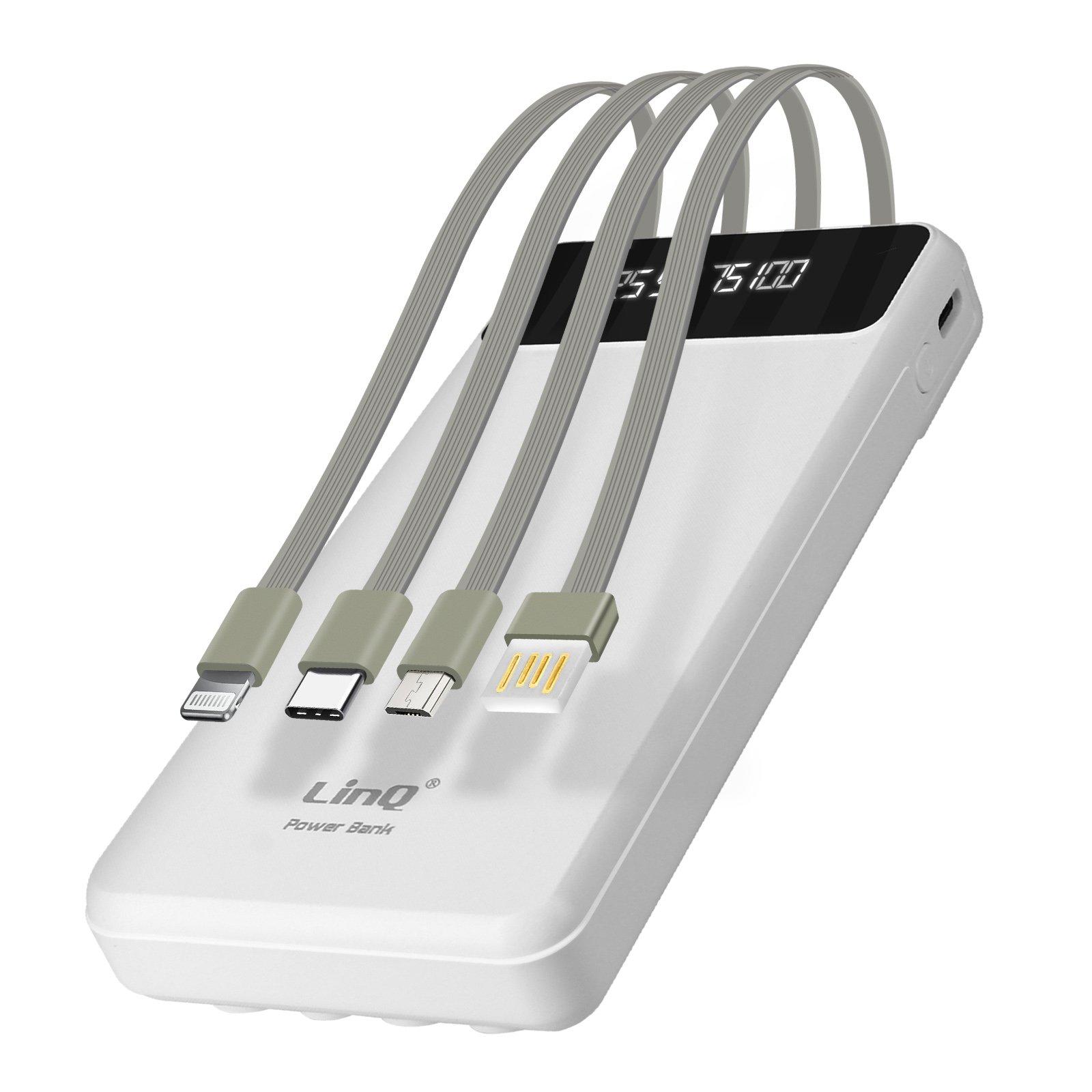Image of 15.000mAh Powerbank, 4-in-1 Kabel LinQ