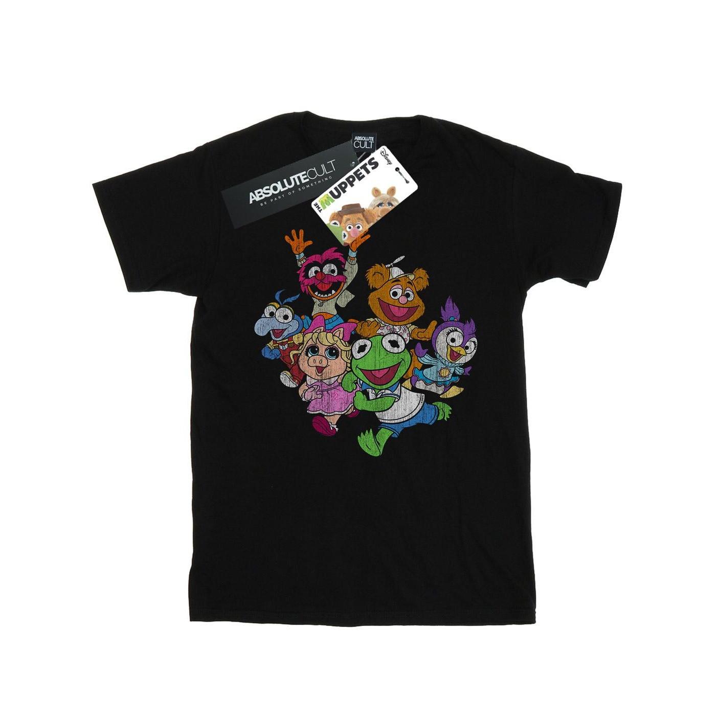Image of The Muppets Muppet Colour Group Tshirt Damen Schwarz 4XL