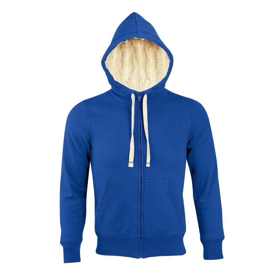 SOLS Sherpa Kapuzenjacke KapuzenSweatshirt mit Reissverschluss  