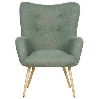 Beliani Poltrona Wingback en Bouclé Retrò VEJLE  