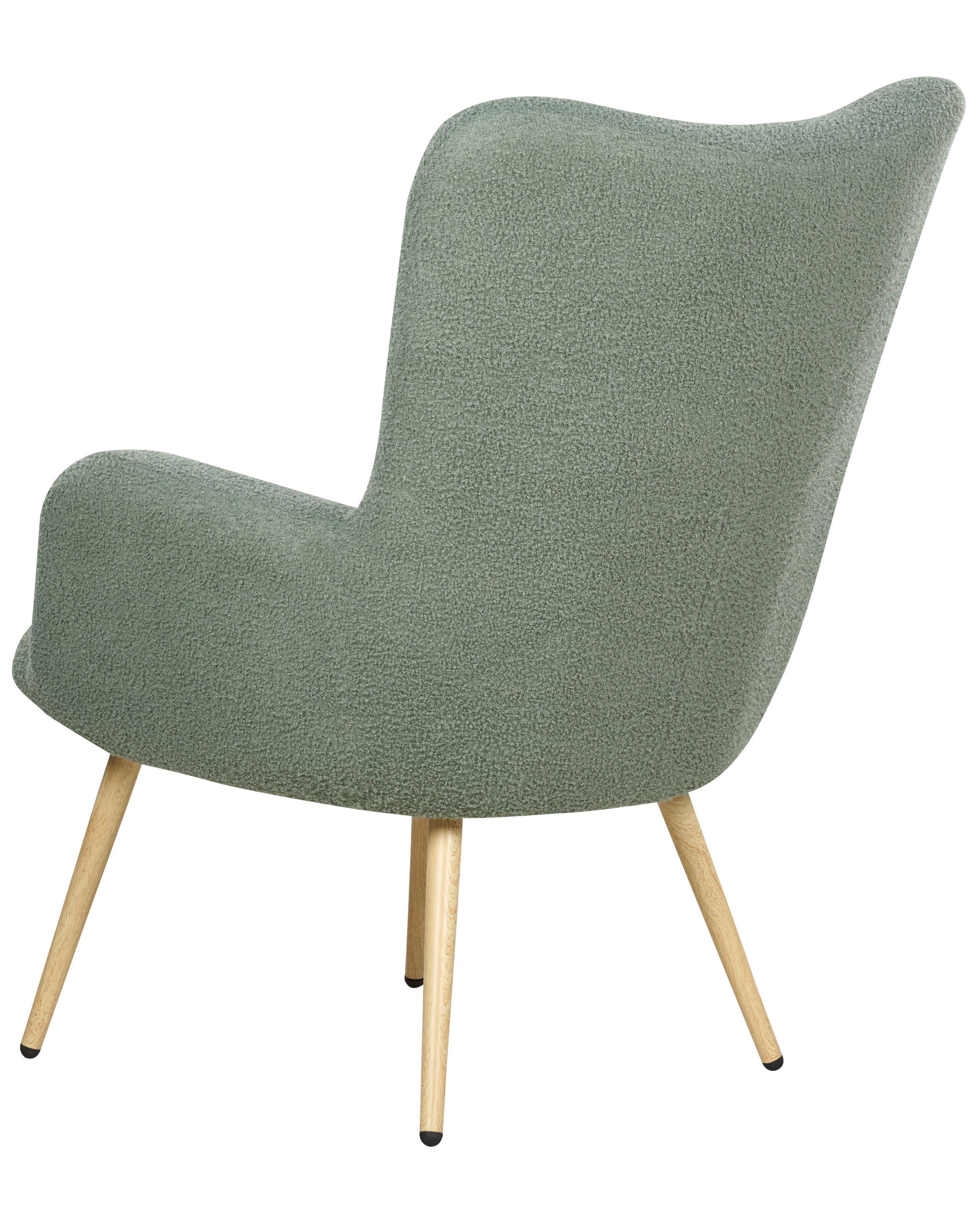 Beliani Poltrona Wingback en Bouclé Retrò VEJLE  