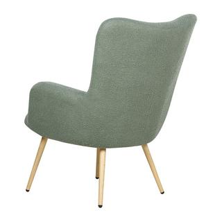 Beliani Poltrona Wingback en Bouclé Retrò VEJLE  