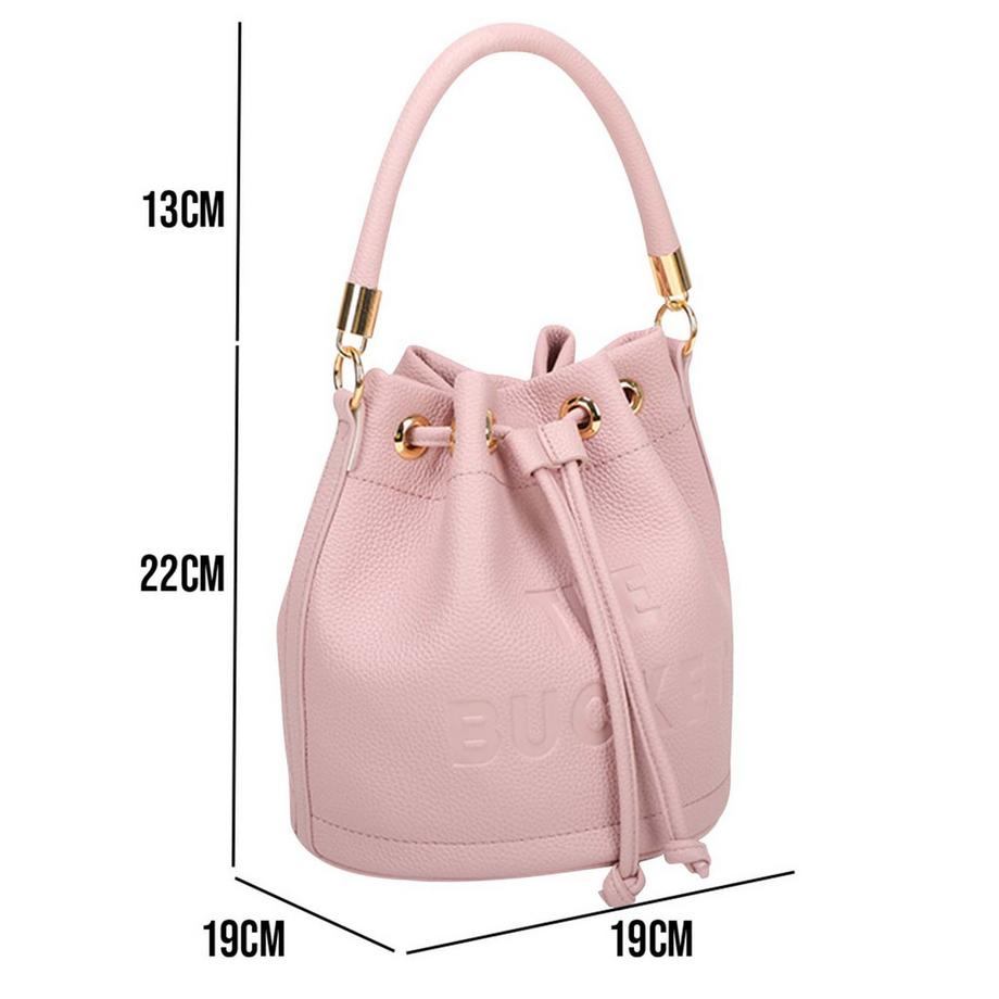 Gallantry THE BUCKET Genarbte Beuteltasche  