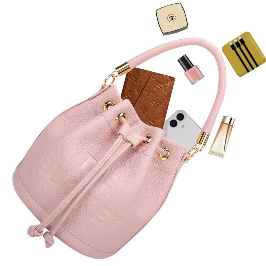 Gallantry THE BUCKET Genarbte Beuteltasche  