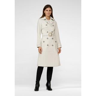 RICANO  Cappotto in pelle per donna Gloria, trench avec col revers 