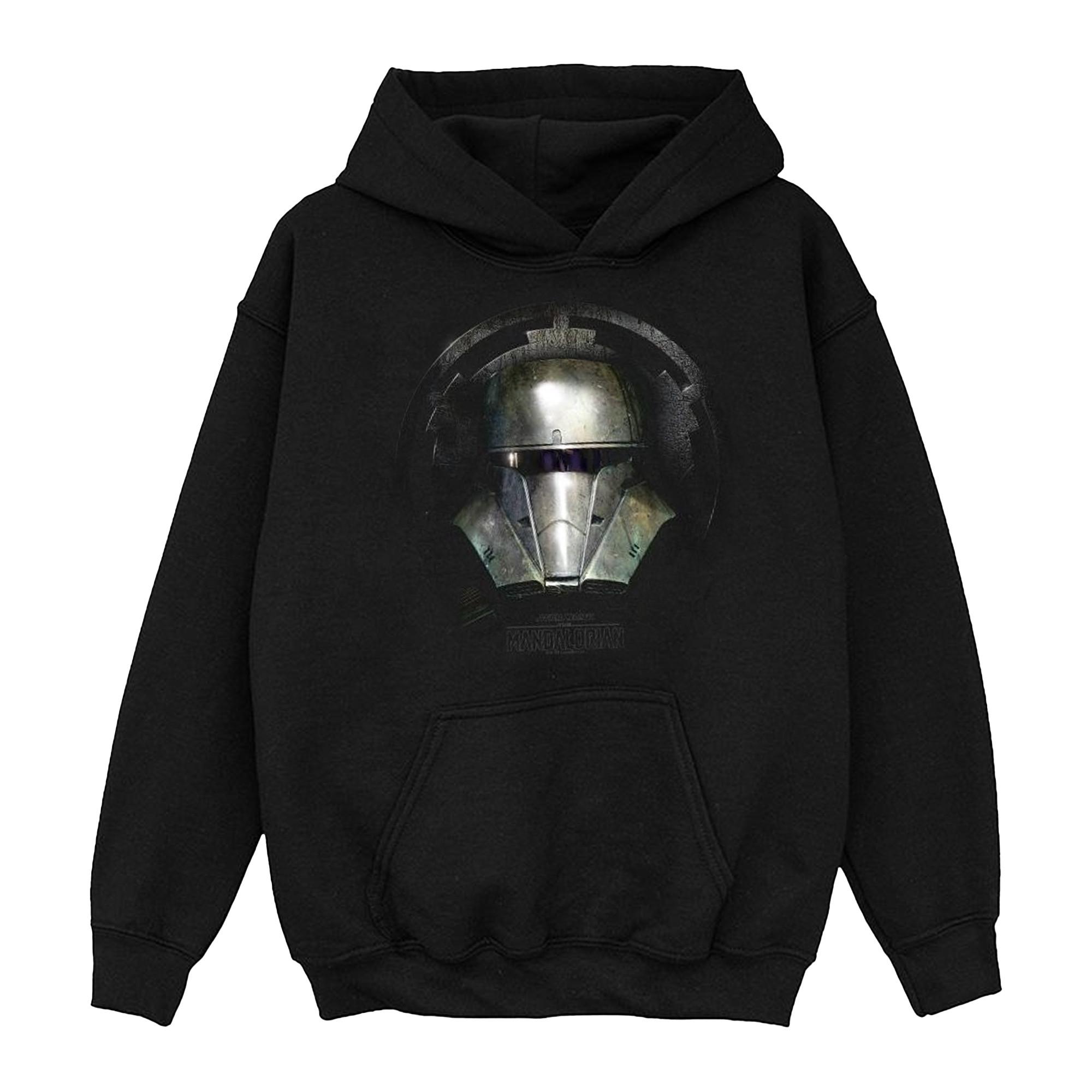 Image of The Mandalorian Dark Helmet Kapuzenpullover Mädchen Schwarz 116