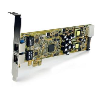 STARTECH.COM  Carte Réseau PCI Express 2 ports Gigabit Ethernet RJ45 10/100/1000Mbps - POE/PSE 