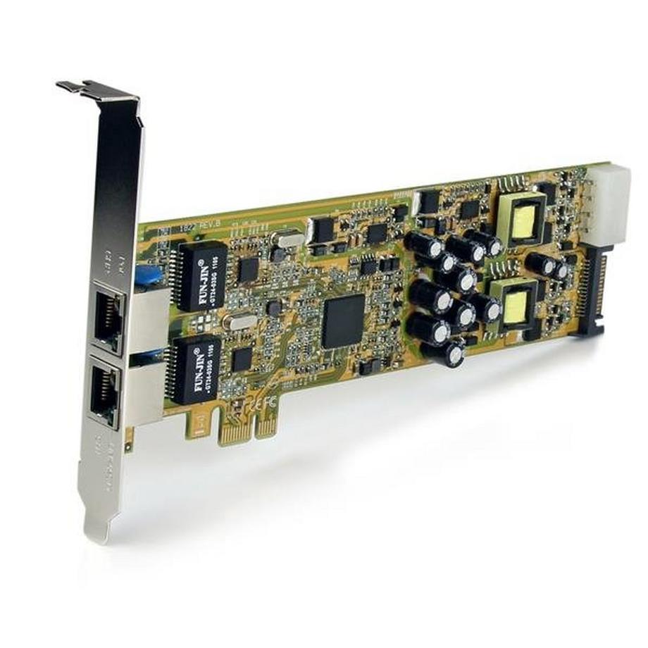 STARTECH.COM  Adattatore scheda di rete PCIe Ethernet Gigabit PCI Express a due porte - PoE/PSE 