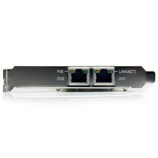 STARTECH.COM  Adattatore scheda di rete PCIe Ethernet Gigabit PCI Express a due porte - PoE/PSE 