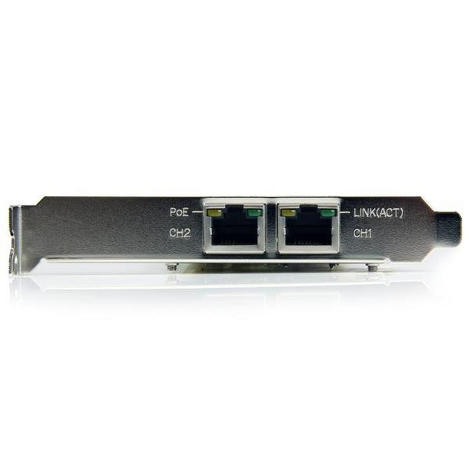 STARTECH.COM  Adattatore scheda di rete PCIe Ethernet Gigabit PCI Express a due porte - PoE/PSE 