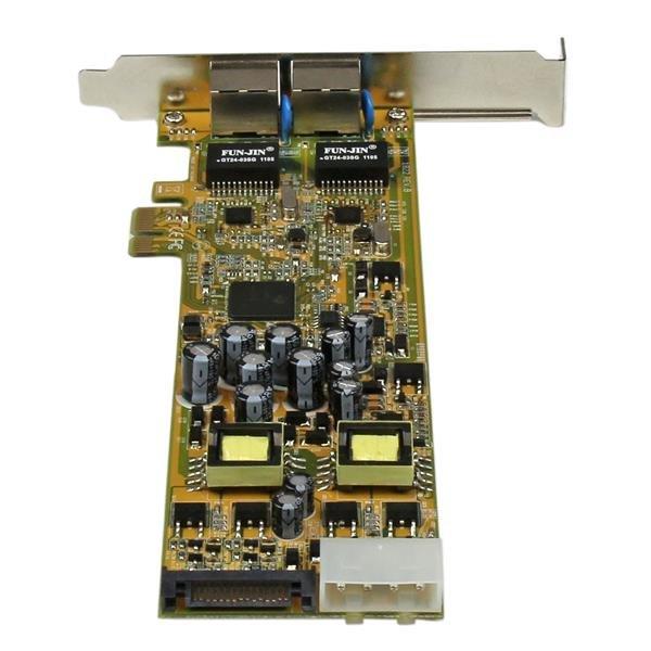 STARTECH.COM  Adattatore scheda di rete PCIe Ethernet Gigabit PCI Express a due porte - PoE/PSE 