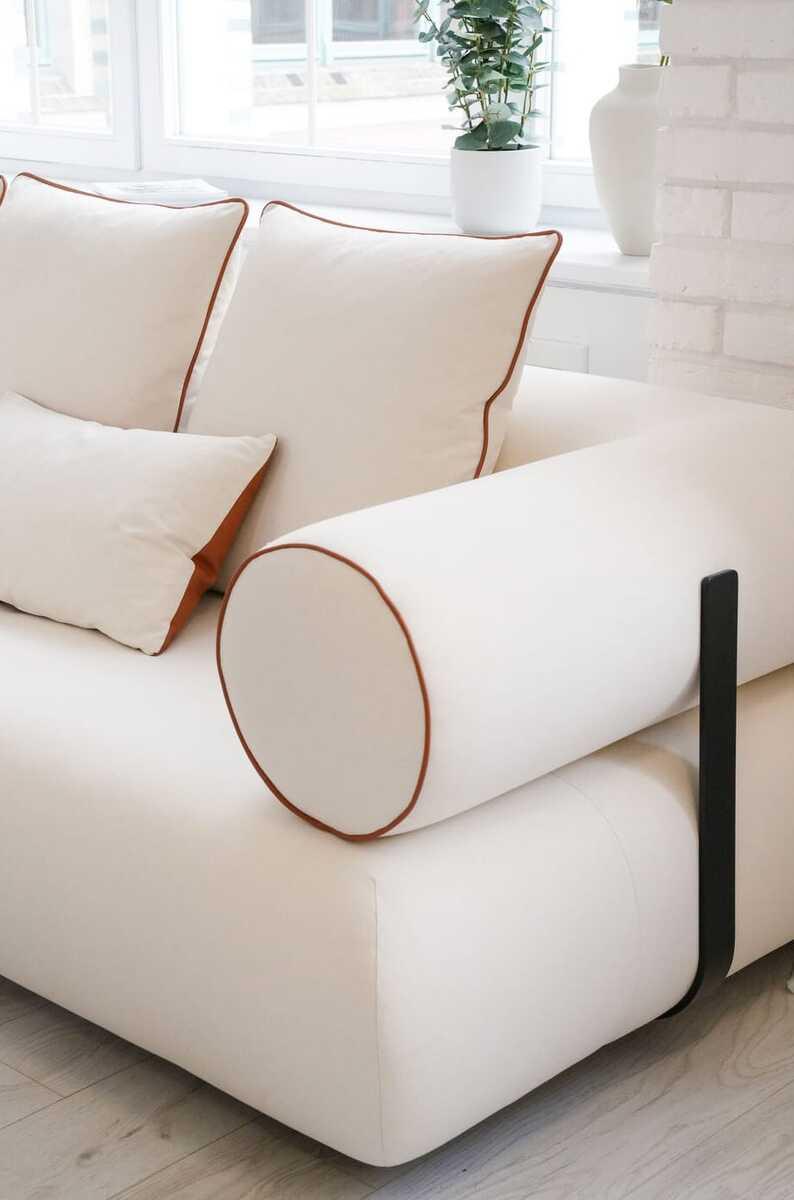 KARE Design Canapé d&#039;angle Splendido crème à gauche 327  