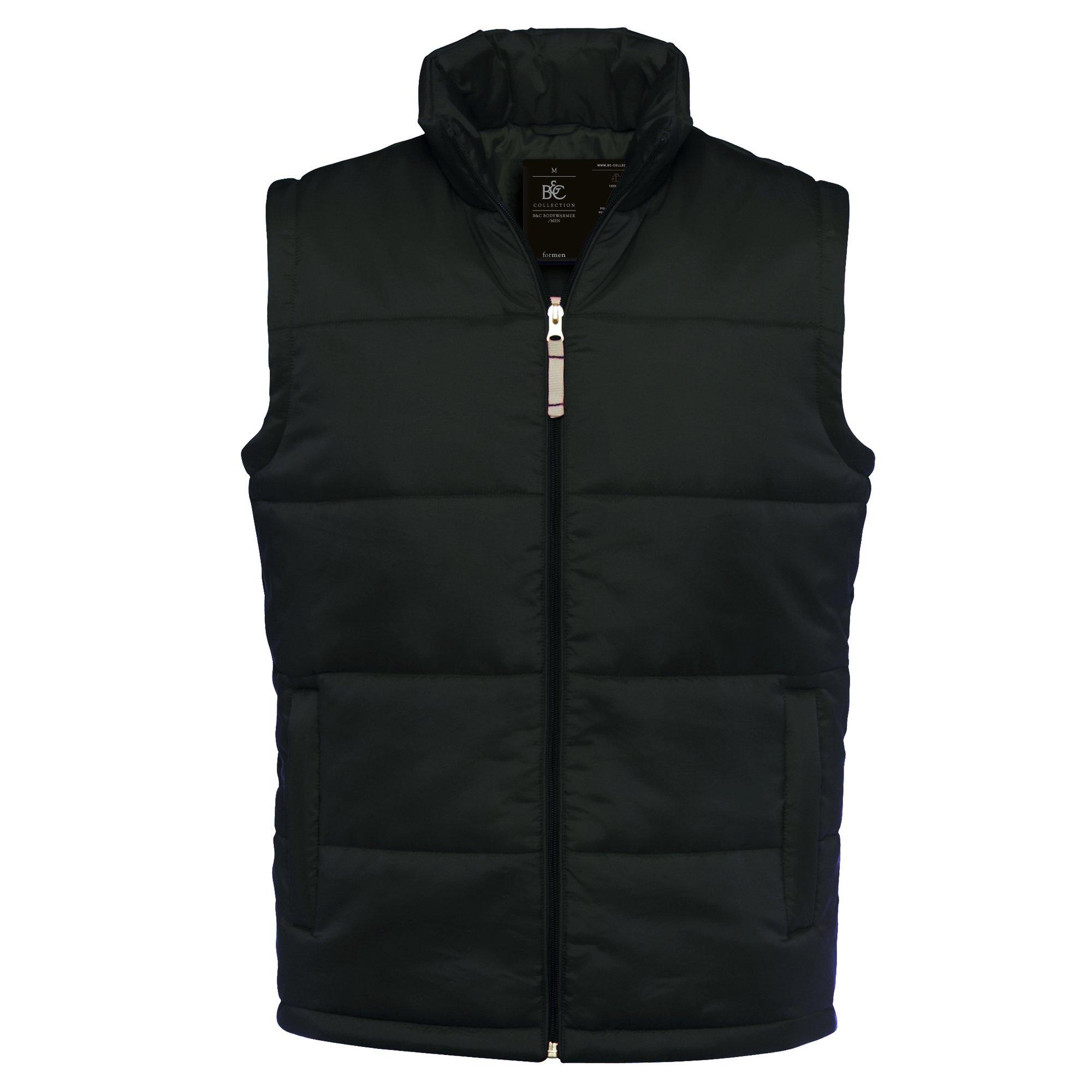 Image of B&c Steppweste Weste Mit Reißverschluss Herren Schwarz 3XL