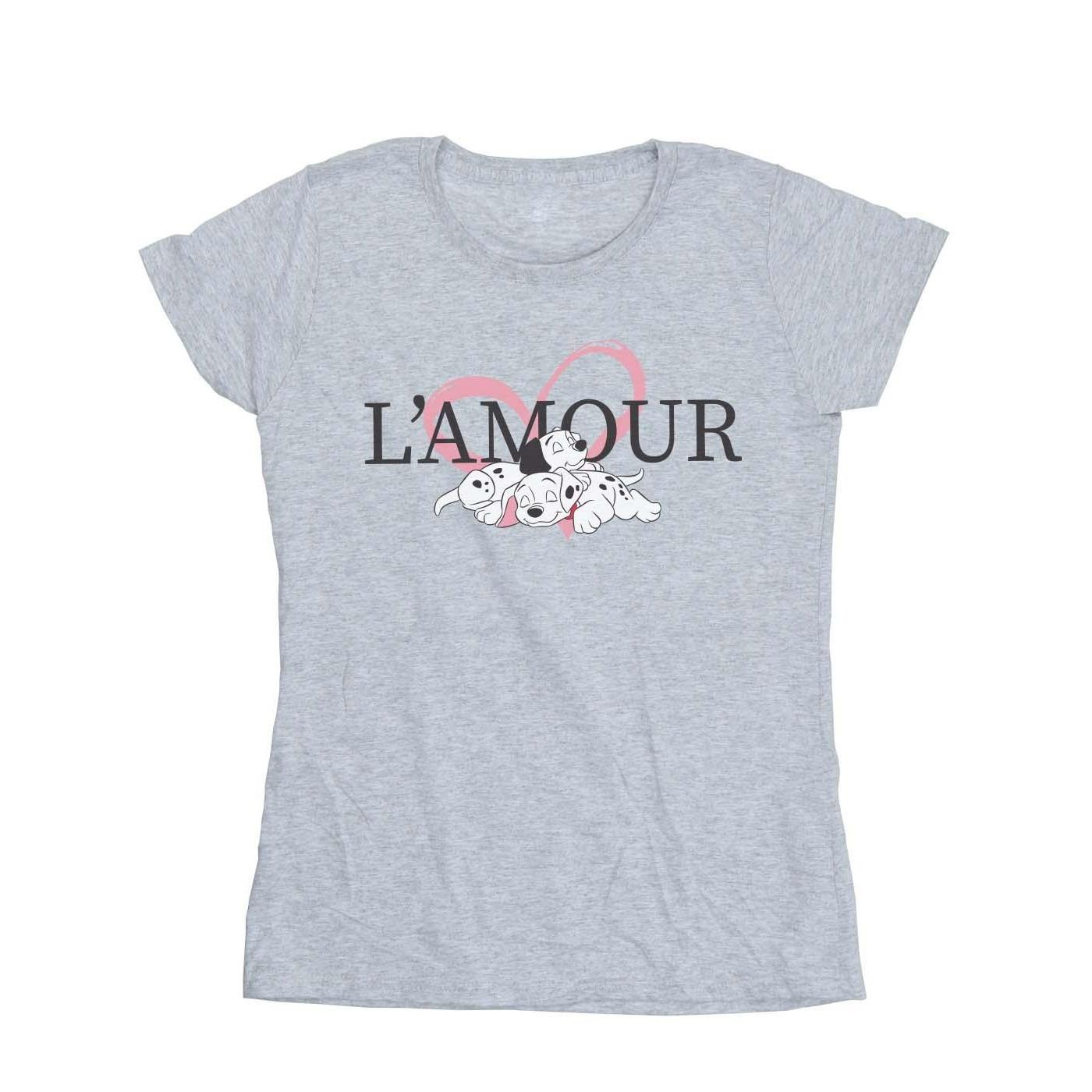 Image of 101 Dalmatians L'amour Tshirt Damen Grau XL