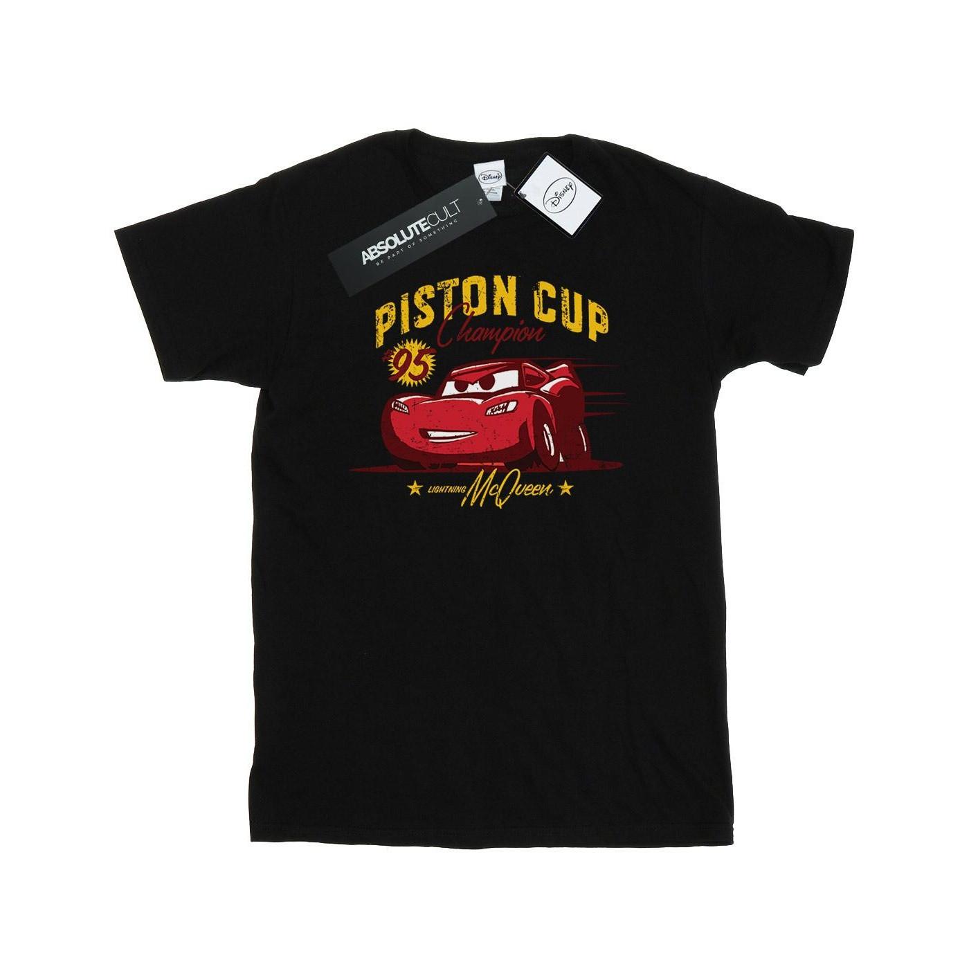 Image of Cars Piston Cup Champion Tshirt Herren Schwarz L