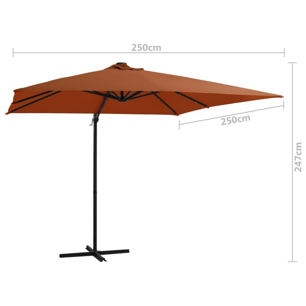 VidaXL Parasol de jardin en porte-à-faux  