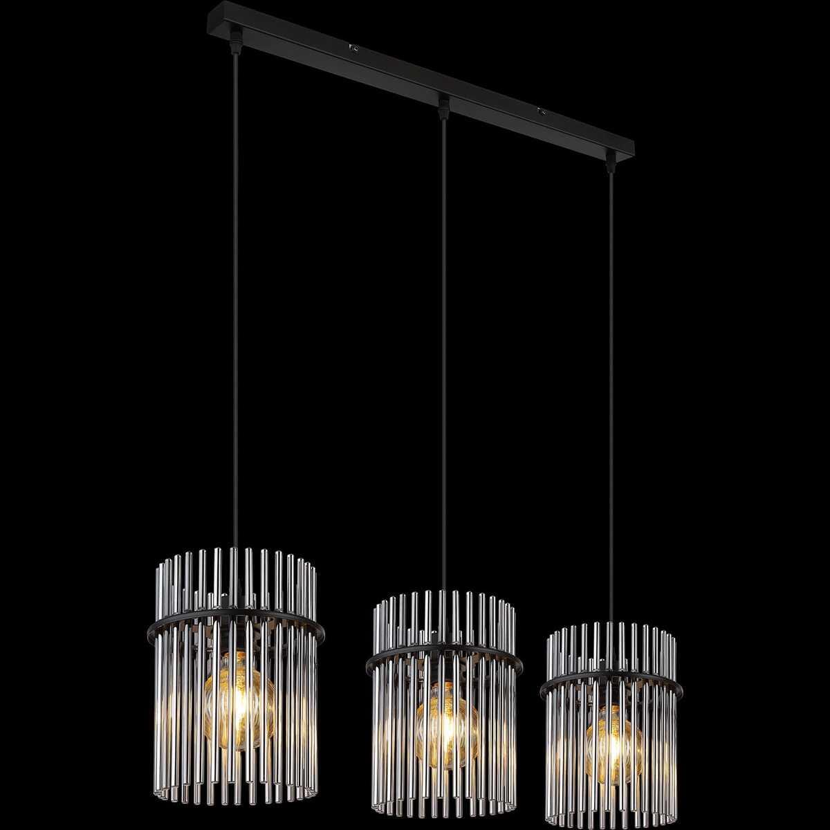 mutoni light Suspension Gorley métal noir mat 3xE27 80  