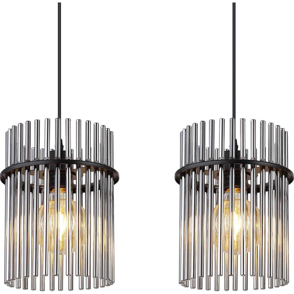 mutoni light Suspension Gorley métal noir mat 3xE27 80  