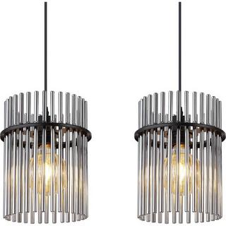 mutoni light Suspension Gorley métal noir mat 3xE27 80  