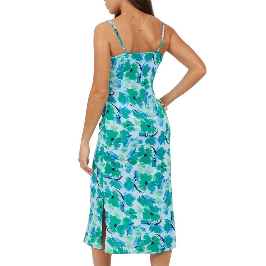 Brave Soul Robe Milongue à Bretelles Fines Motif Floral  