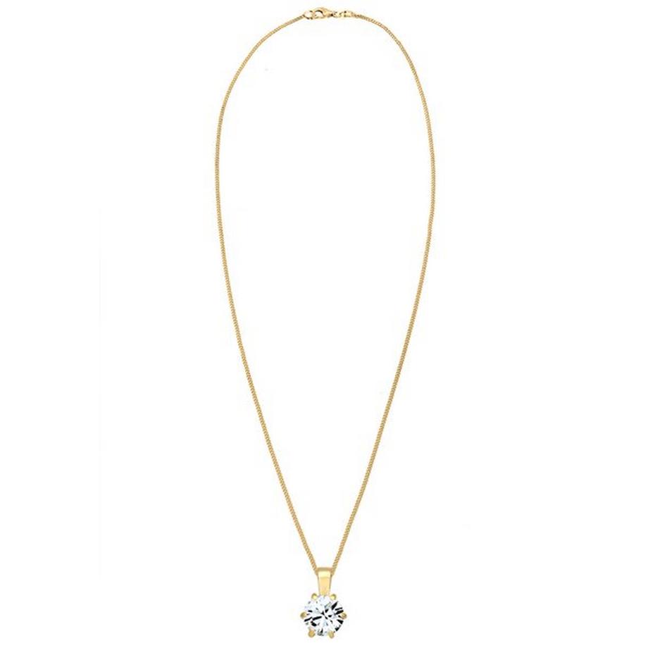 Elli  Halskette Filigran Panzerkette Basic Kristalle 