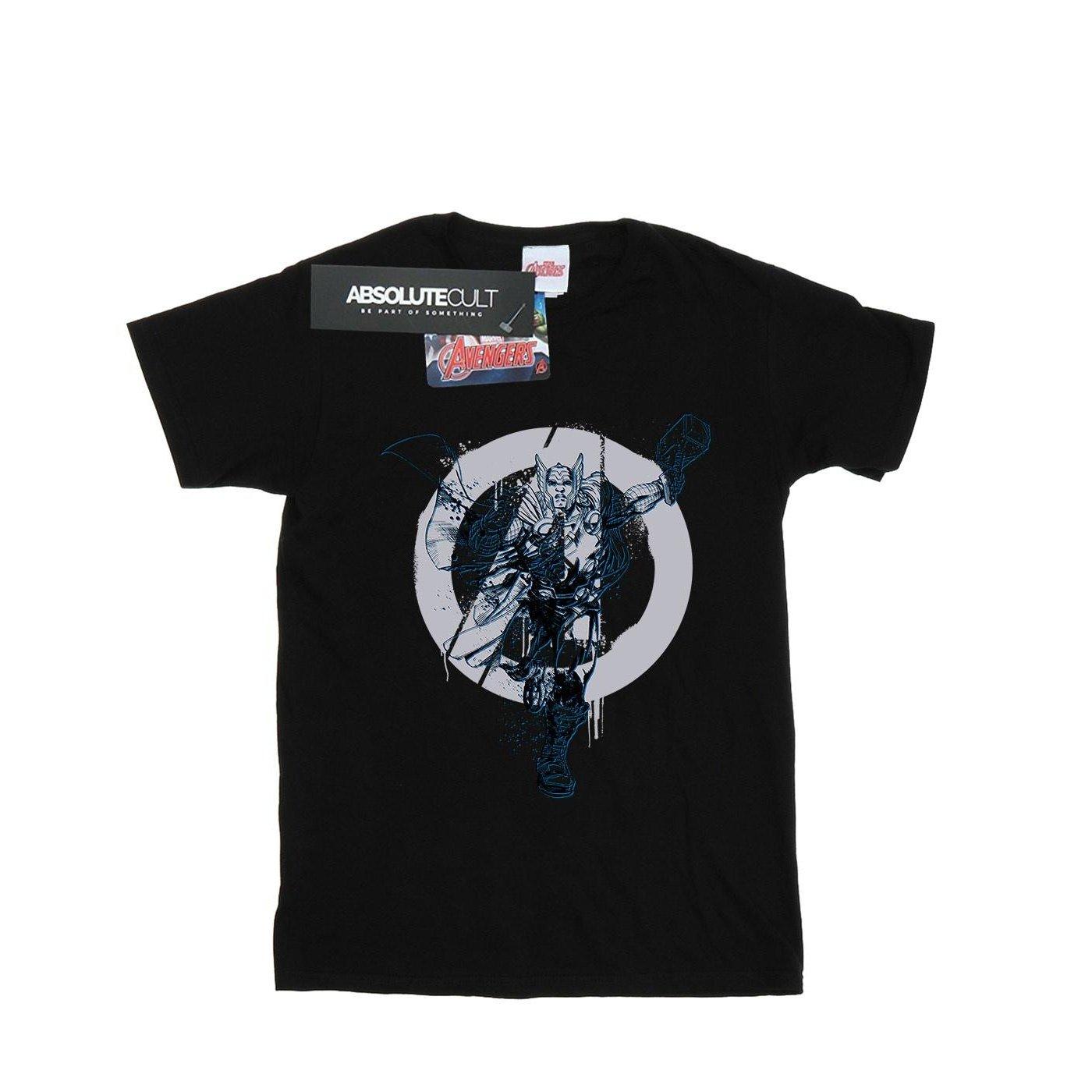 Image of Thor Circle Tshirt Damen Schwarz M