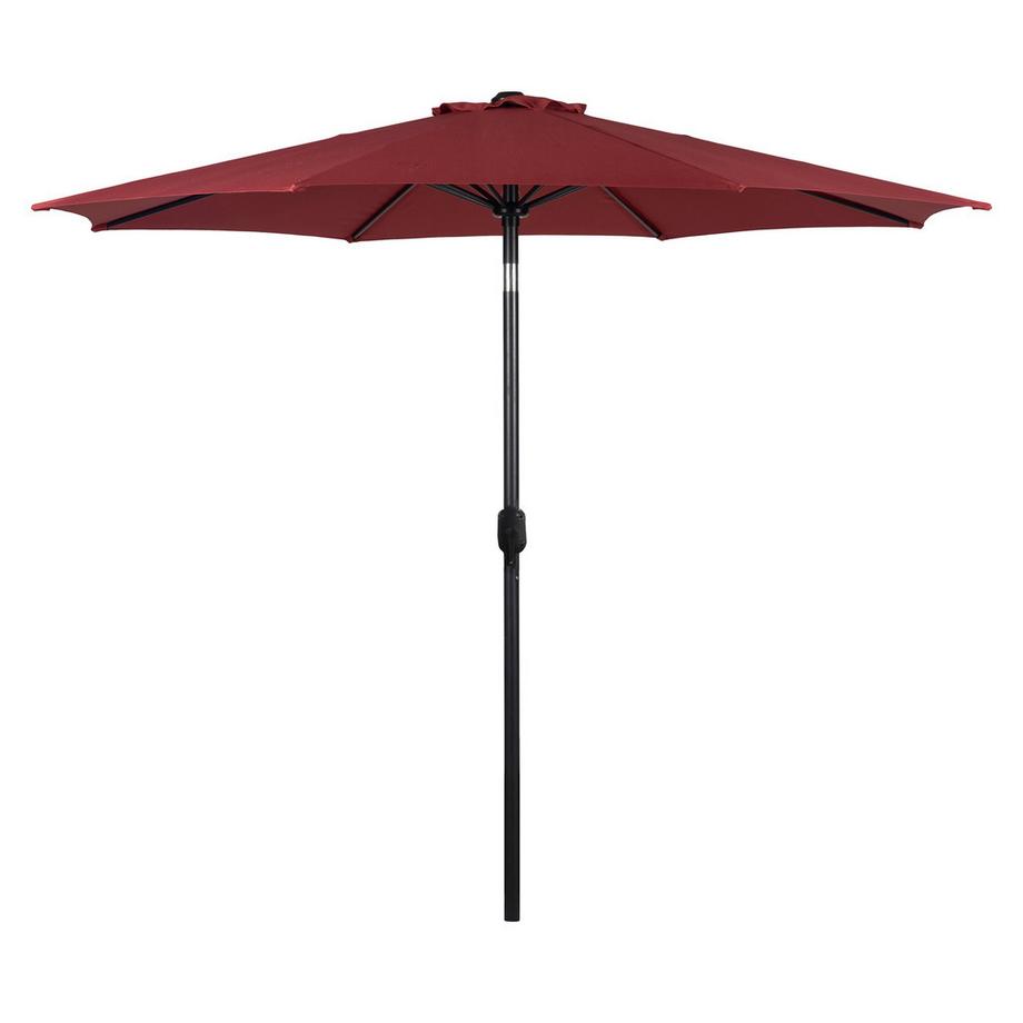 Parasol à mât central  avec fonction manivelle et inclinaison