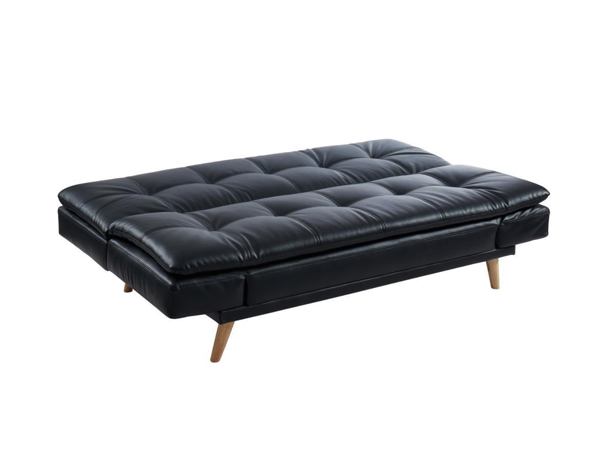 Vente-unique Schlafsofa Klappsofa 3Sitzer Kunstleder ZARINA  