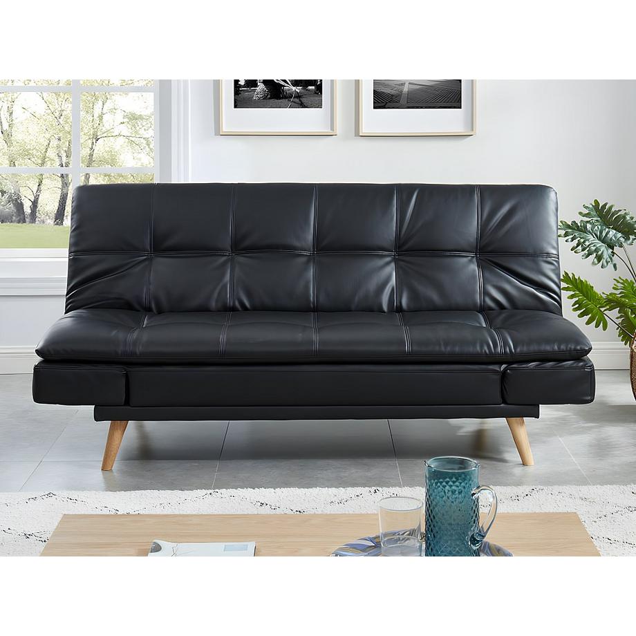 Vente-unique Schlafsofa Klappsofa 3Sitzer Kunstleder ZARINA  