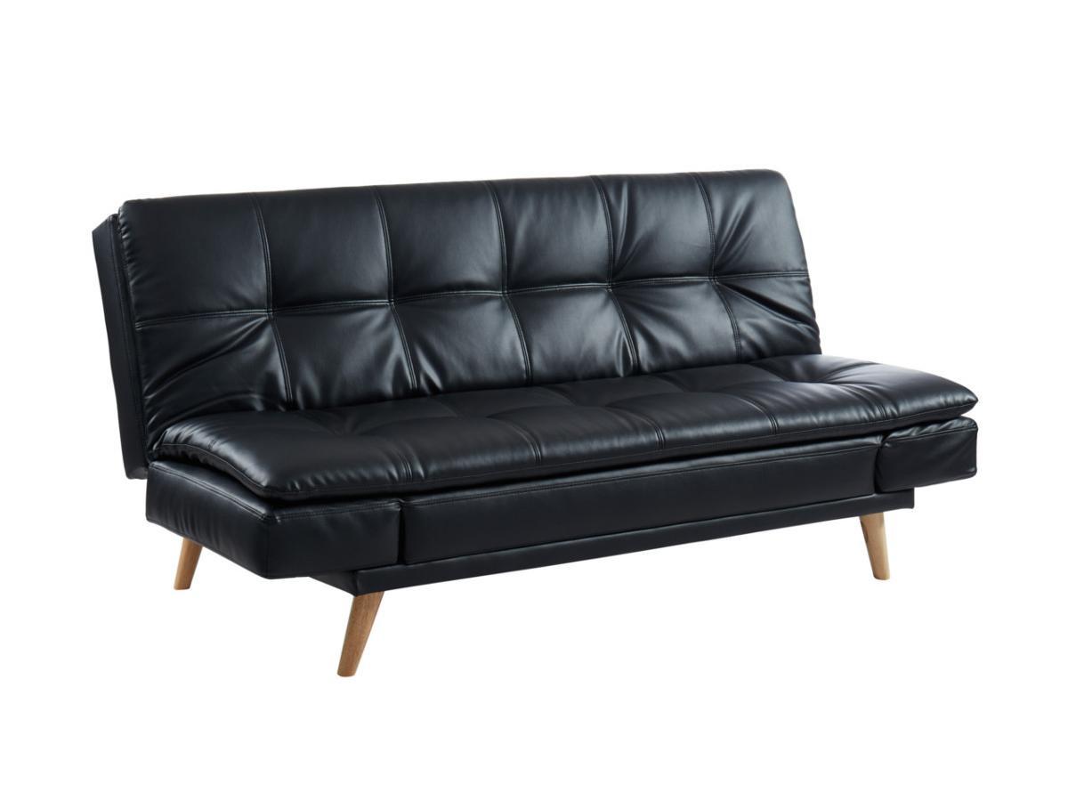 Vente-unique Schlafsofa Klappsofa 3Sitzer Kunstleder ZARINA  