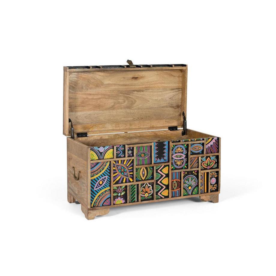 mutoni Cassapanca in legno di mango Nuri 81  