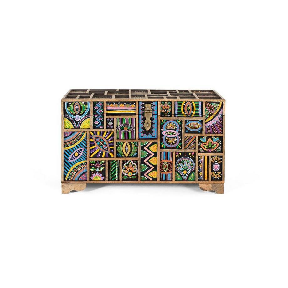 mutoni Cassapanca in legno di mango Nuri 81  