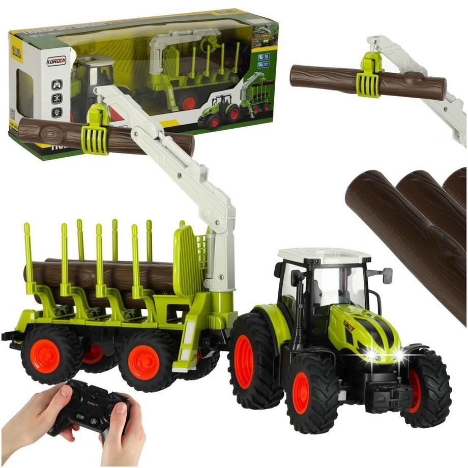 Northio  Tracteur agricole télécommandé avec élévateur 2,4 G 