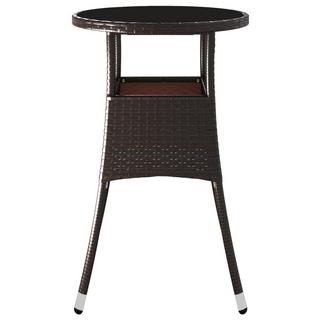 VidaXL Table de jardin rotin synthétique  