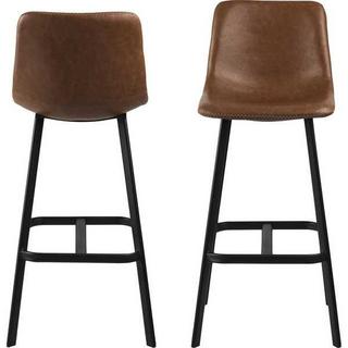 mutoni Tabouret de bar Barnstable Retro Cognac Black  