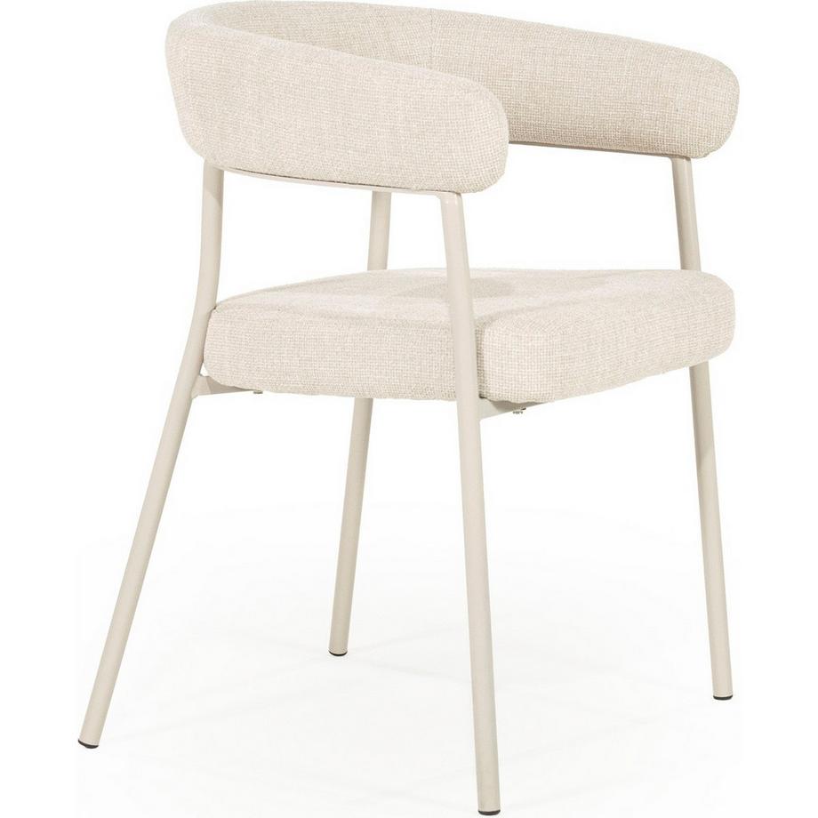 mutoni Chaise de salle à manger Yovi beige  