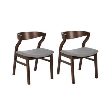 Lot de 2 chaises en Polyester Rétro MAROA