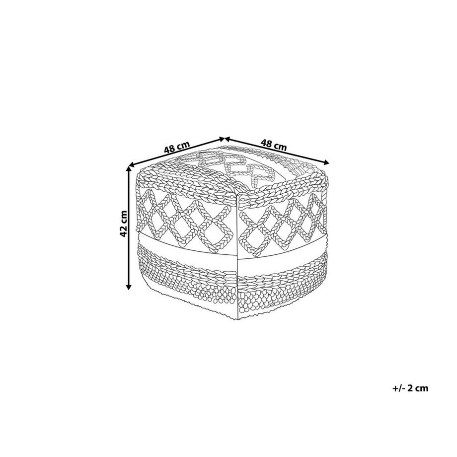 Beliani Pouf en Coton Boho SAGAR  