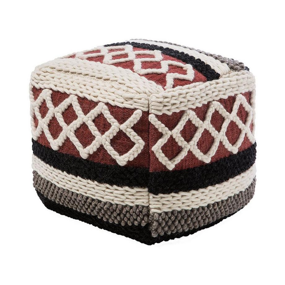 Beliani Pouf en Coton Boho SAGAR  