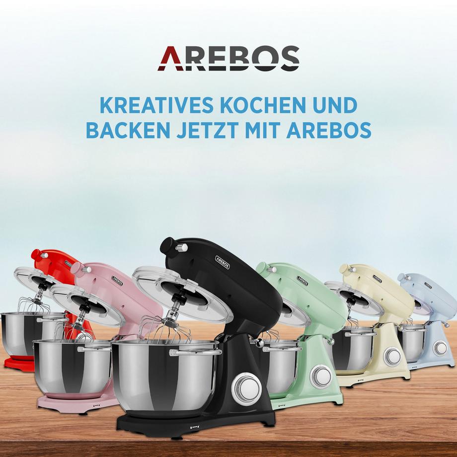 Arebos  Spaghetti-Nudel Aufsatz für Küchenmaschine 
