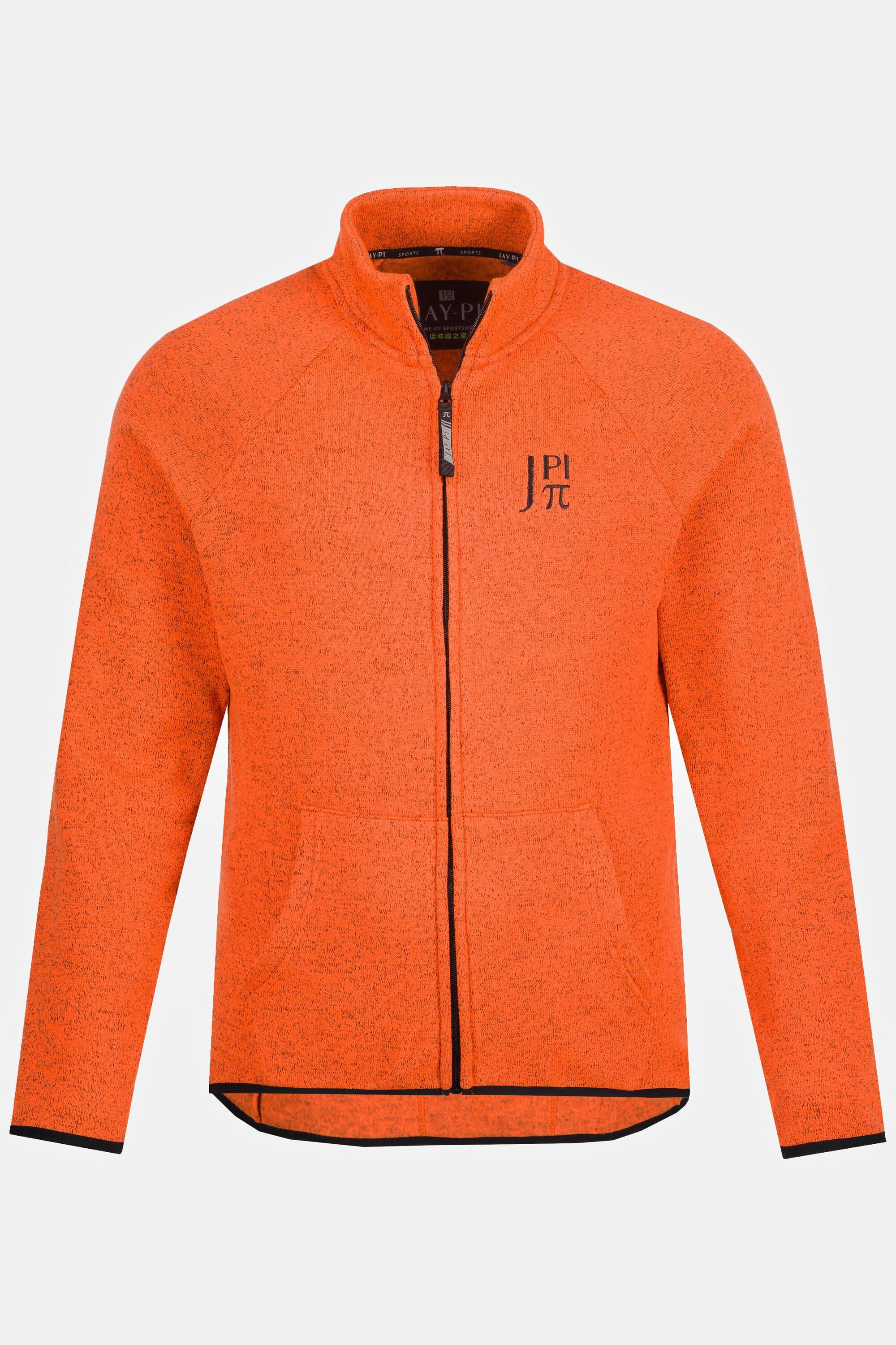 JP1880  Rad Strickfleece-Jacke, Bikewear, Langarm , Stehkragen, Saum-Taschen 