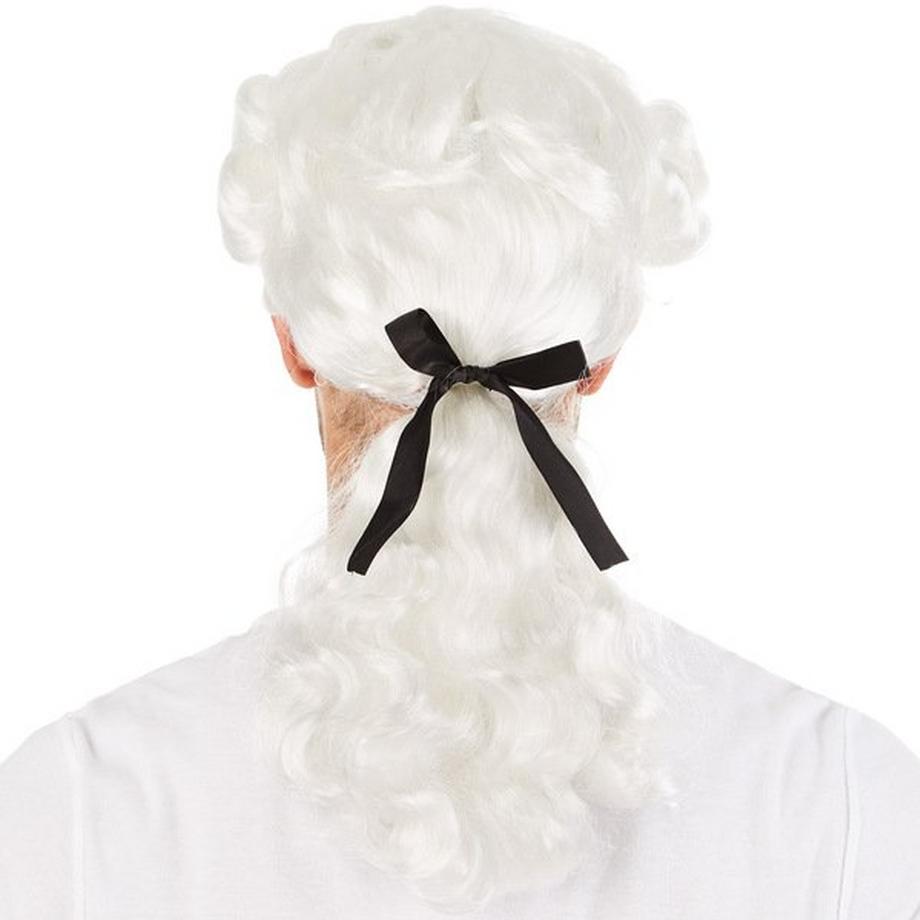 Tectake  Perruque pour homme marquis baroque 