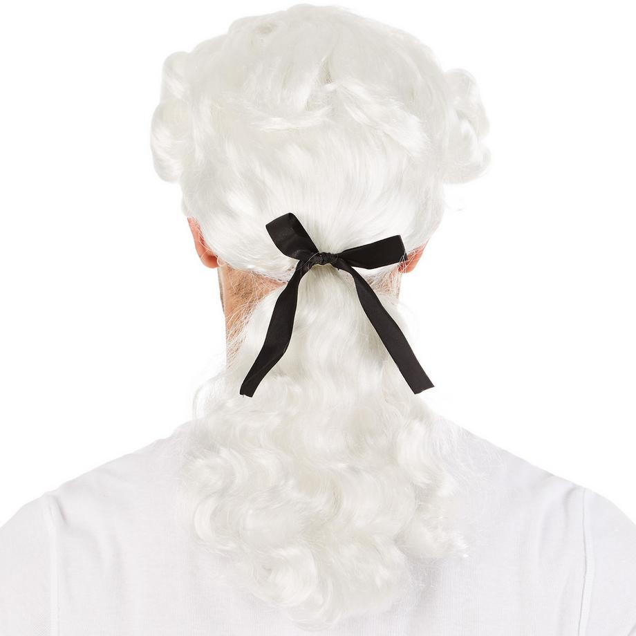 Tectake  Perruque pour homme marquis baroque 