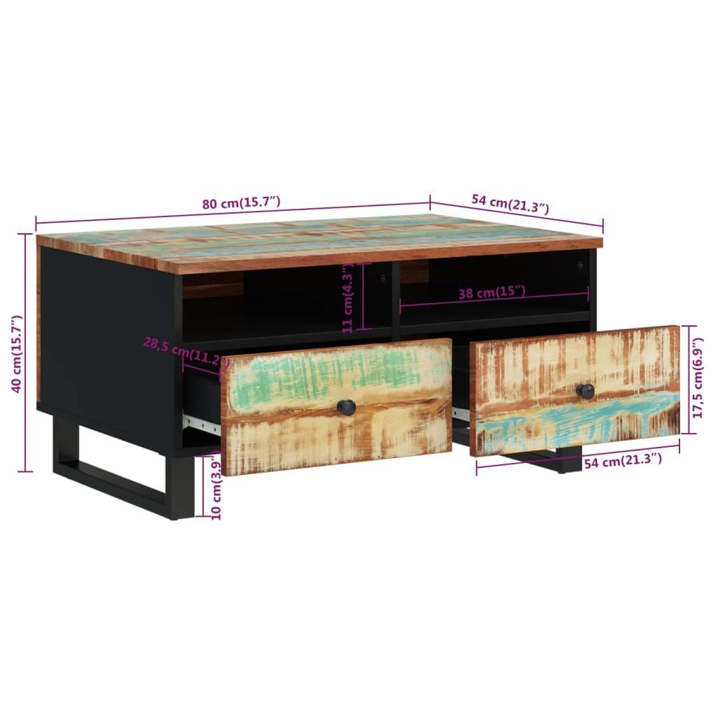 VidaXL tavolino da salotto Legno di recupero  