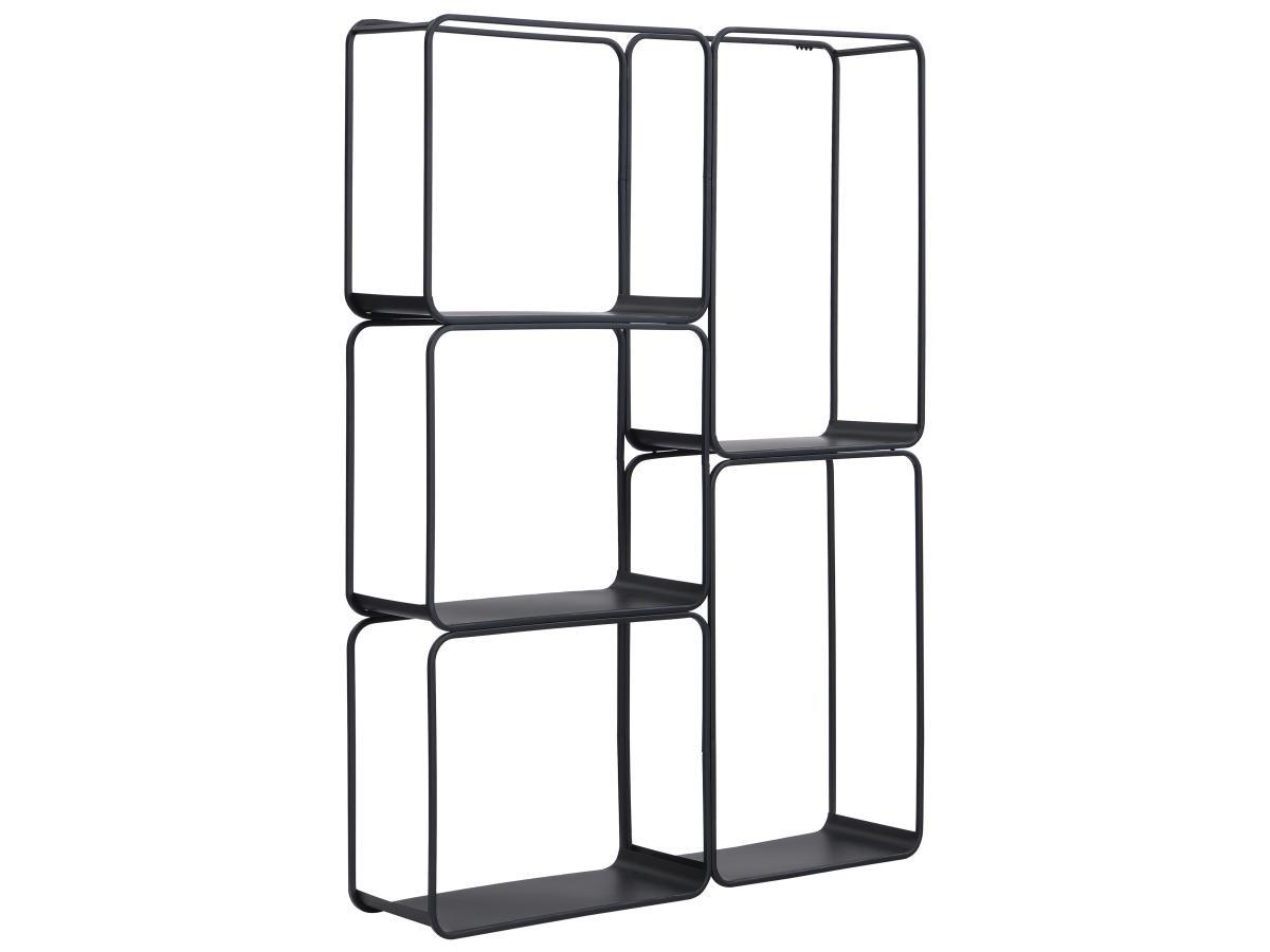 Image of Regal - 5 Regalböden - Metall - Schwarz - Asunta Unisex Schwarz ONE SIZE