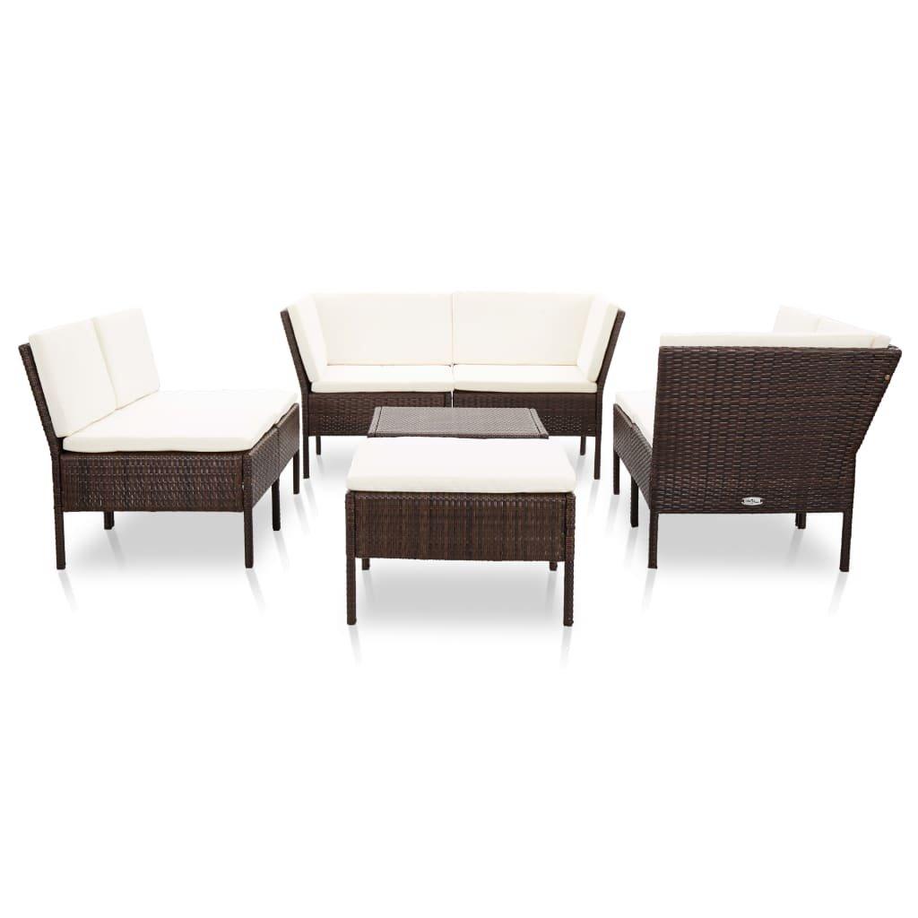 VidaXL set giardino Polirattan  