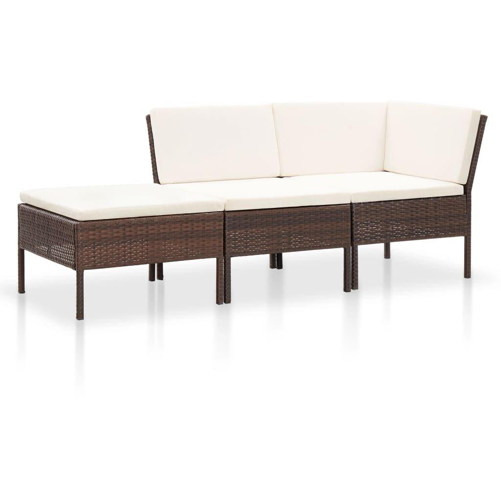 VidaXL set giardino Polirattan  