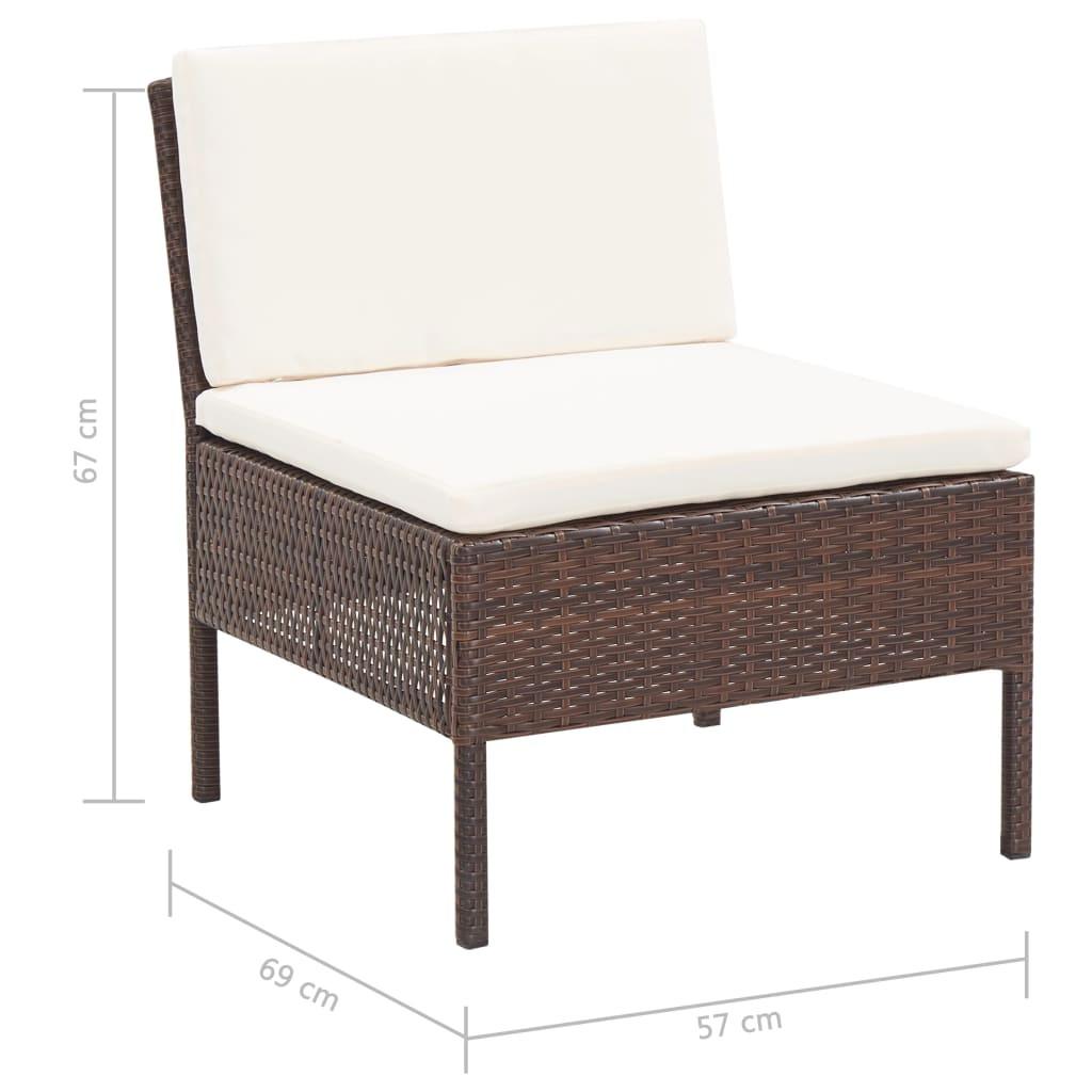 VidaXL set giardino Polirattan  